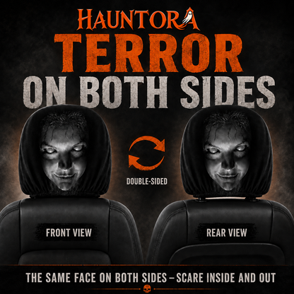 Hyper-Realistic Double-Sided Terror Headrest