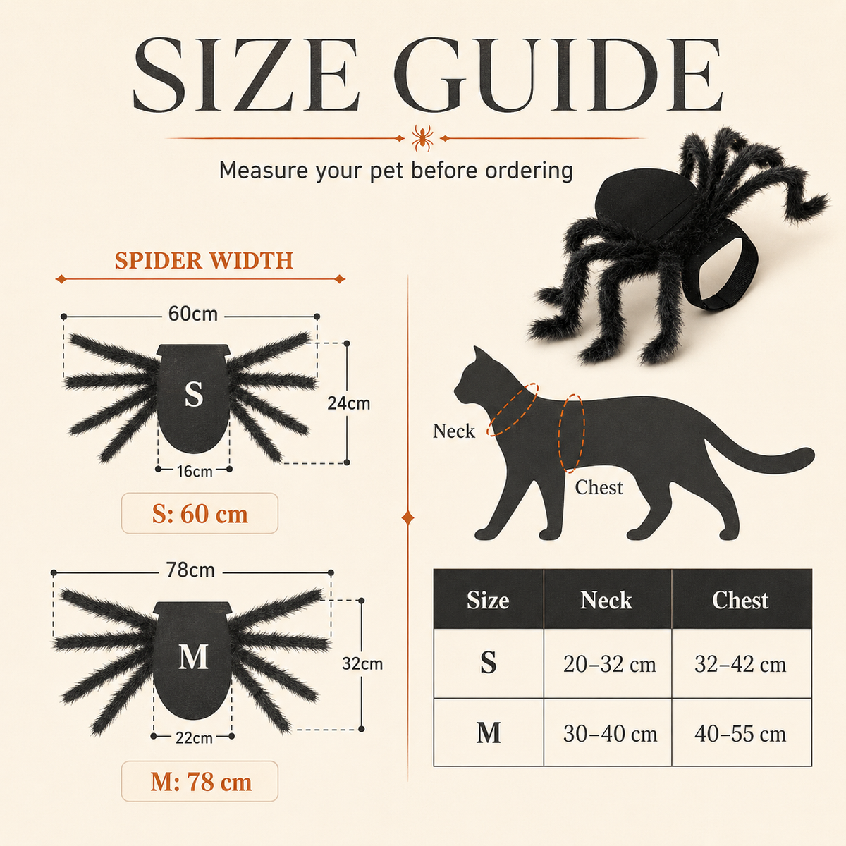 Spooky Spider Pet Costume 🕷️