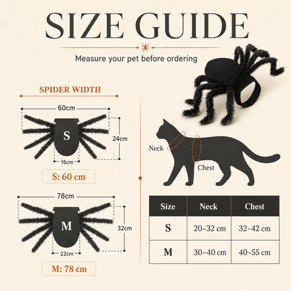 Spooky Spider Pet Costume 🕷️